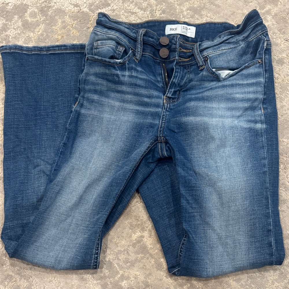 BKE Women's Boot Cut Jeans in Classic Blue